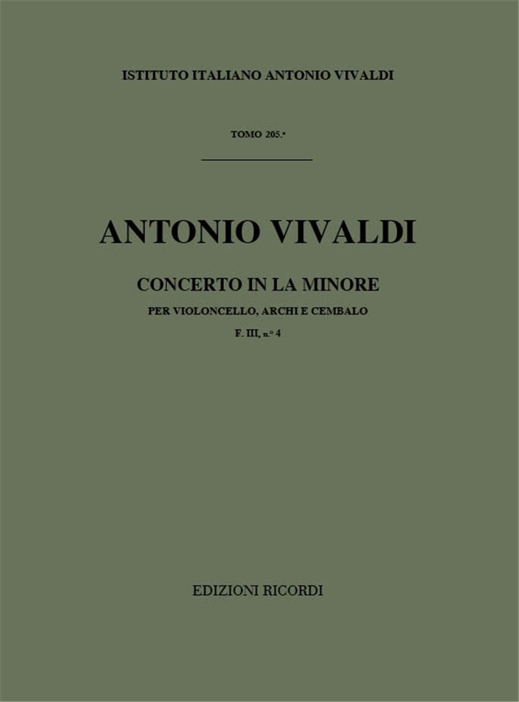 Concerto In La Min. RV 422